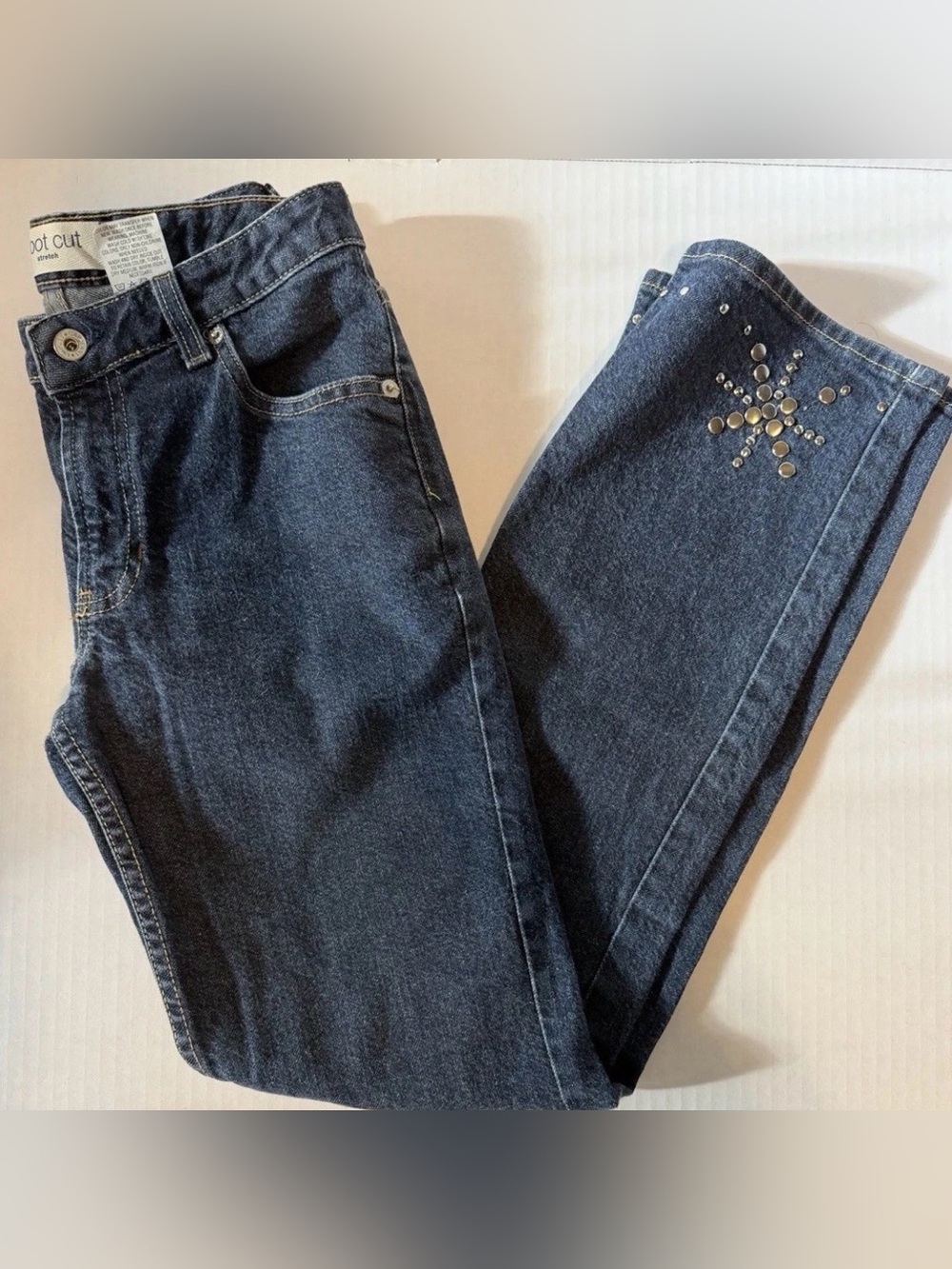 Y2K Studded Boot Cut Women’s Jeans - Size 2